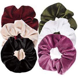 Ondder 6 Pack Velvet Scrunchies Hair Bobble Elastics Hair Scrunchy Hair Bands Headbands Women Scrunchies Bobbles Hair Ties  6 Colors at Amazon